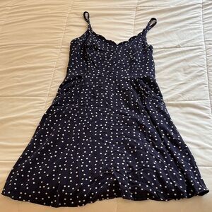 41 Hawthorn Midnight Blue Dress with White Dots